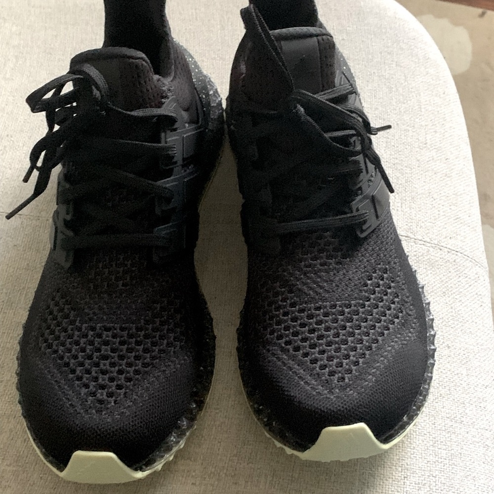NEW Men's Adidas ULTRA 4D RUNNING 2023 Knit Primeknit Shoes Boost HP9732 Black